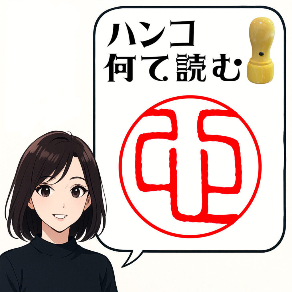 心の漢字　印鑑　はんこ