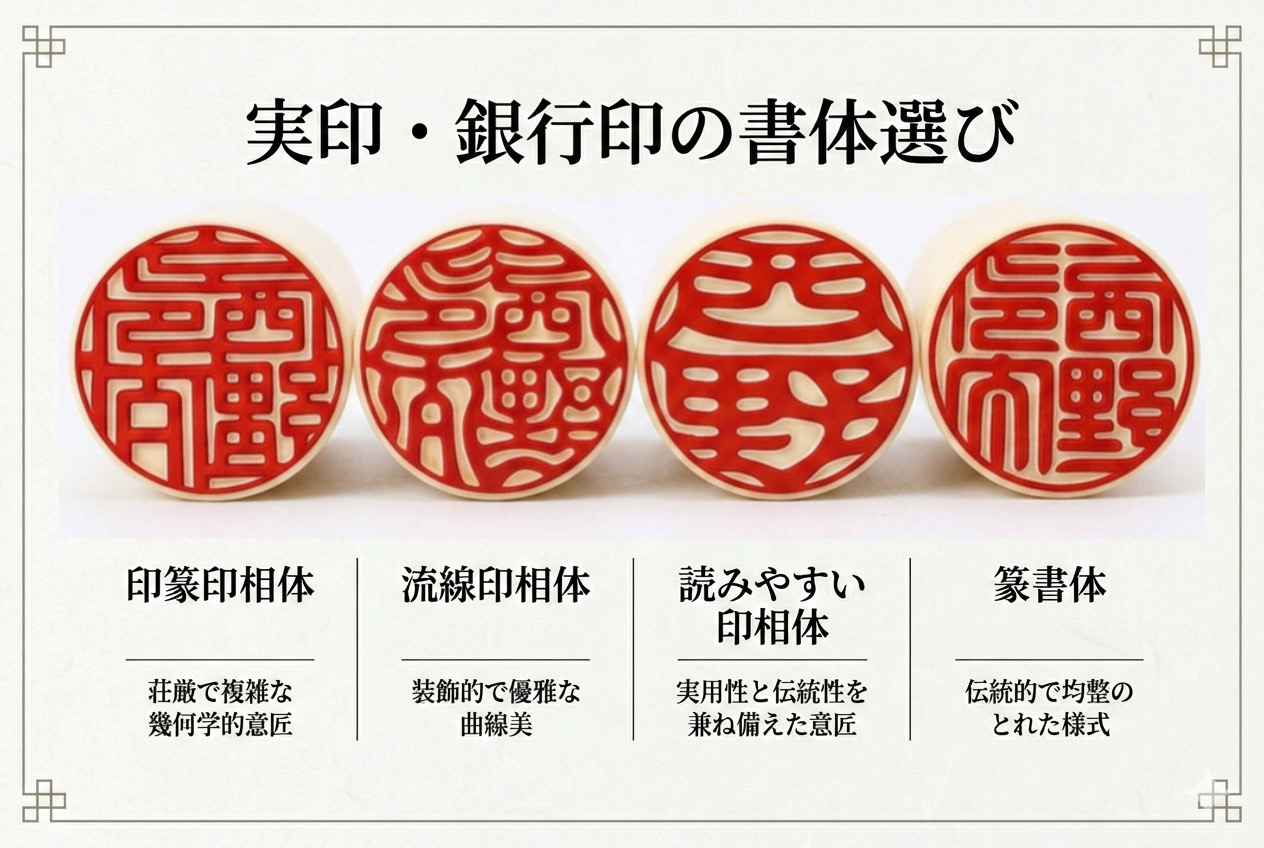 印鑑の書体 印相体と篆書体の違い